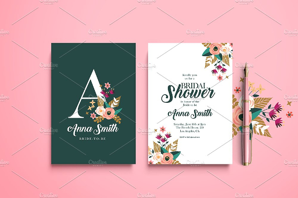 Lovely Template For Bridal Shower Occasion