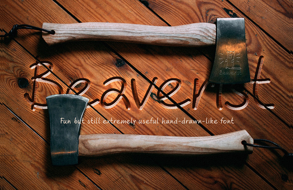 Handmade Beaverist  Fonts Design