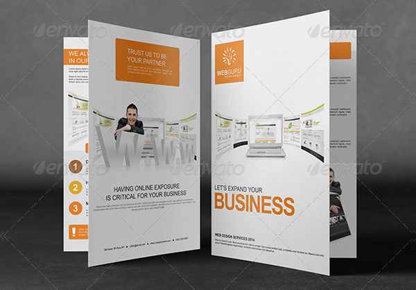 Bi-Fold Website Design Service Brochure