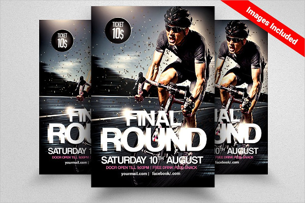 Unique Bicycle Racing Flyer Template