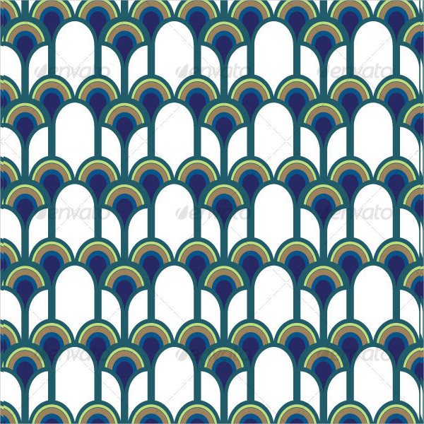 Blue Peacock Pattern