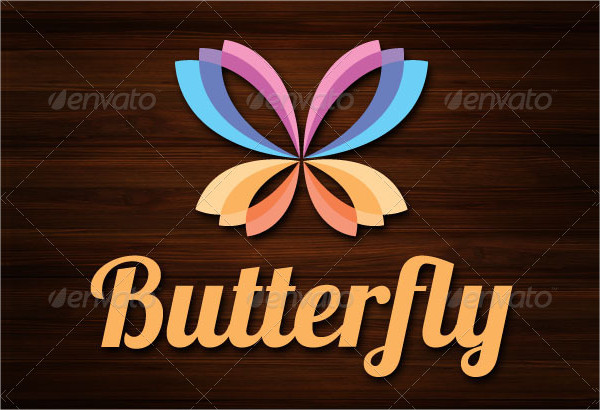 Butterfly Hair & Beauty Salon Logo Template