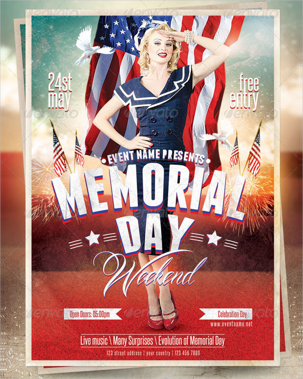 Awesome Memorial Day Flyer Design