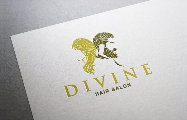 Classic Hair Salon Design Logo Template