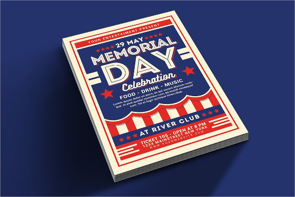 Best Memorial Day Club Flyer Template