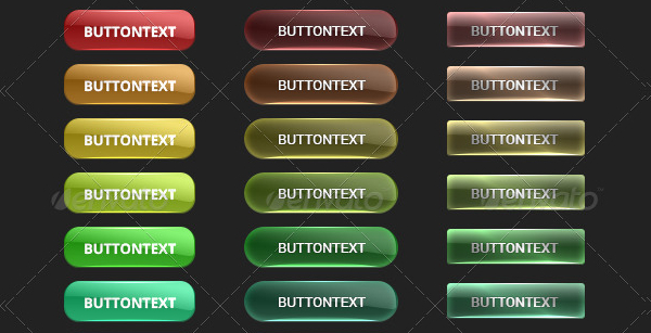 Glass Colored Design Buttons