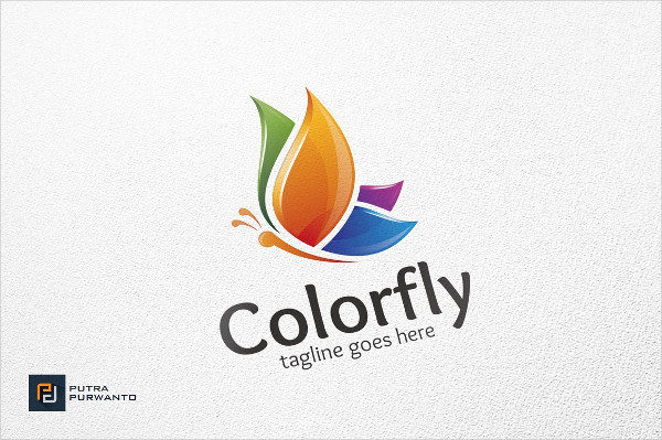 Colorful Butterfly Health Care Logo Template