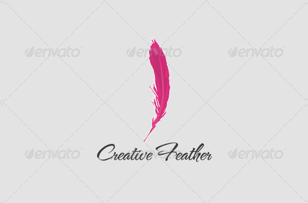 Creative Feather Clothing Logo Template