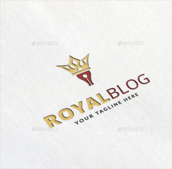 Crown Royalblog Logo Design Template