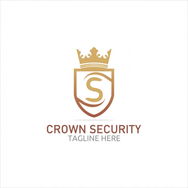 Crown Security Logo Template