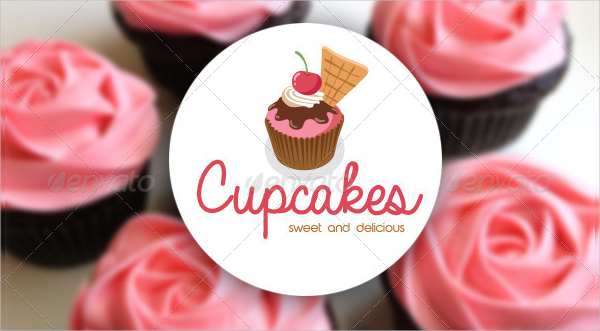 Cupcake Shop Logo Template