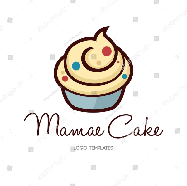 Cupcake Vector Logo Template