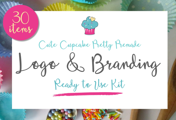 Cute Cupcake Brand & Logo Kit