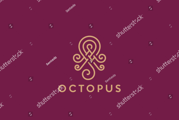 Elegant Octopus Jewelry Logo
