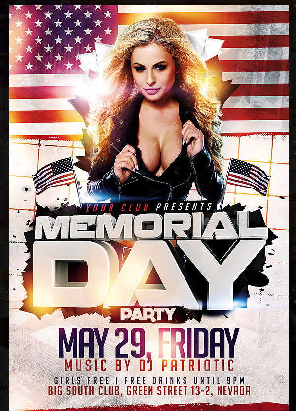 Attractive Memorial Day Event Flyer Design