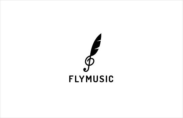 Feather Music Logo Template