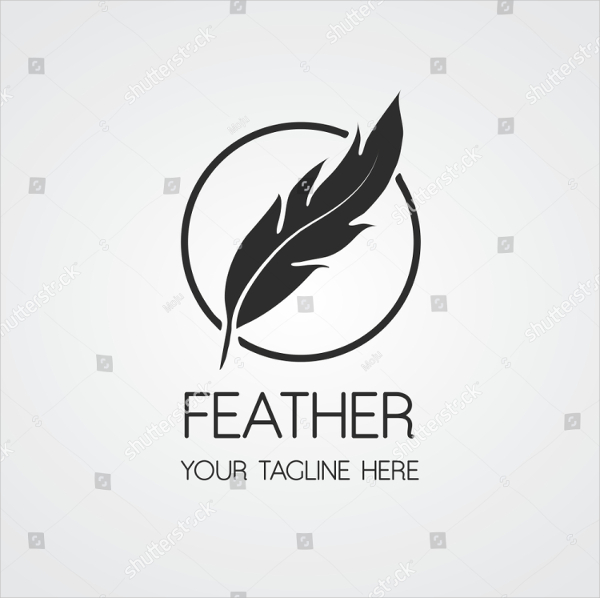 Feather Pen Logo Design For Writer