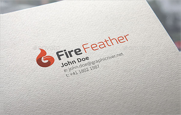 Fire Feather Logo Template