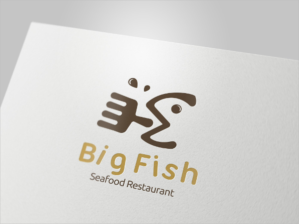 Fish Cafe Bistro Logo Template
