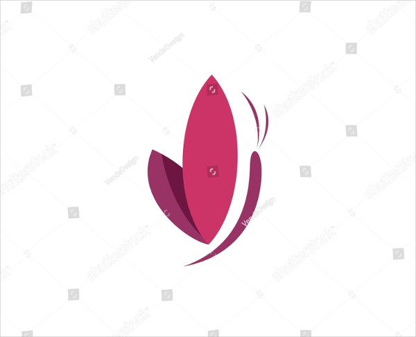 Beautiful Butterfly Vector Logo Template