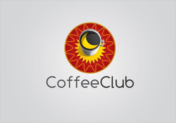 Free Cafe Club Logo Template