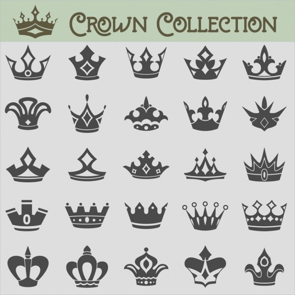 Free Crowns Icons Collection Set