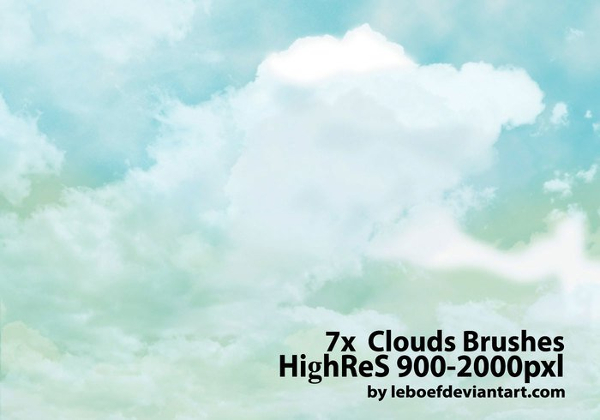 Free Download Cloud Photoshop Brushes