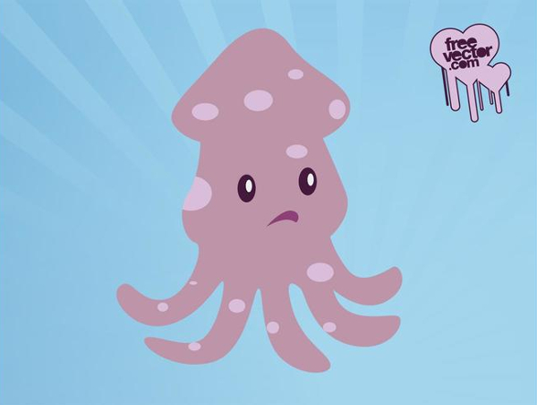 Free Download Octopus Cartoon Logo