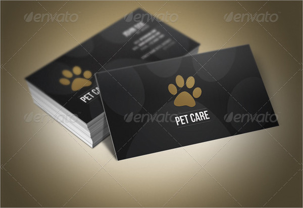 Funny Pet Care Business Card Template