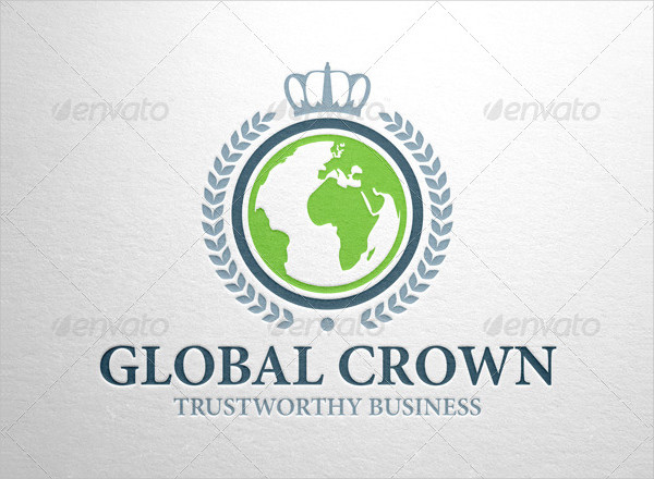 Global Crown Business Logo Template