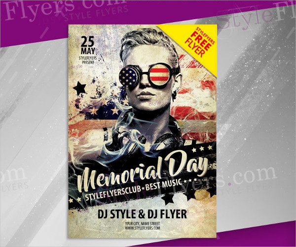 Free Download Memorial Day Flyer Template