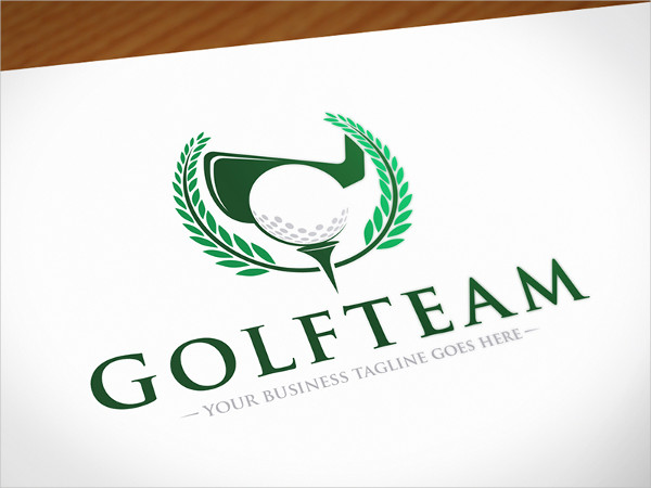 GolfTeam Crest Logo Template