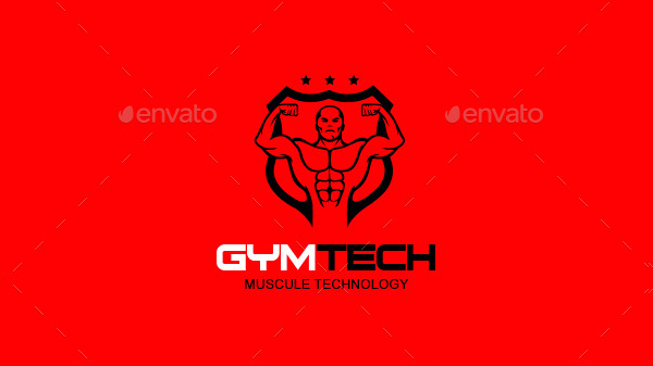 Gym Technology Logo Template