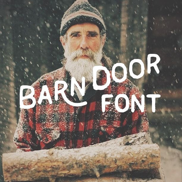 Handmade Barn Door font