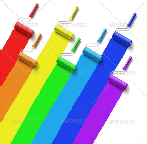 Creative Rainbow Roller Brush