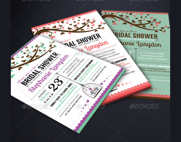 Illustrated Bridal Shower Invitation