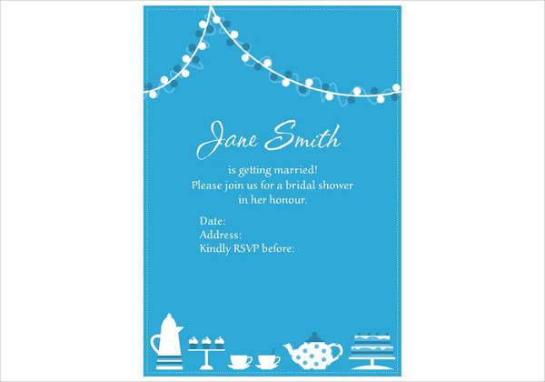 Invitation Vector For Bridal Shower
