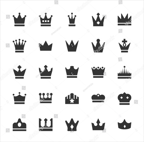 King Crown Vector Icons