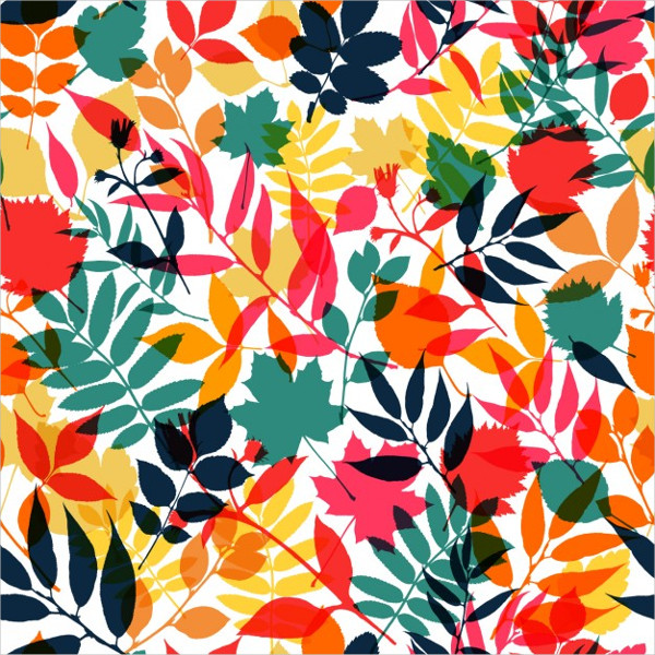 Autumn Leaves Pattern Free Vector