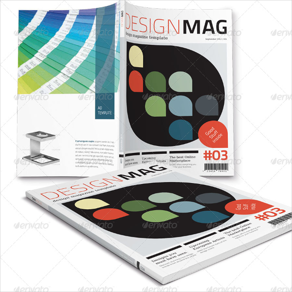 Letter Design Magazine Template