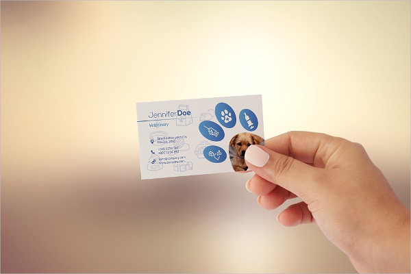 Clean Veterinary Business Card Template