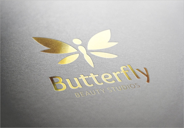 Modern Butterfly Beauty Studio Logo Design