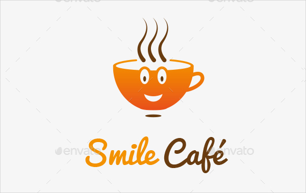 Modern Smile Cafe Logo Template
