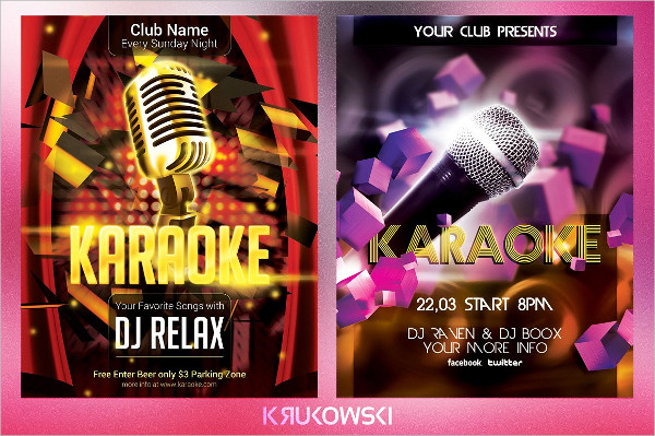 Karaoke DJ Flyers Bundle