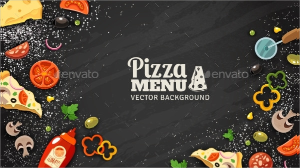 Pizza Menu Chalkboard Backgrounds