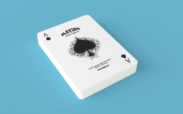 Playing Card Presentation Mockup