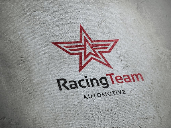 Racing Team Automotive Logo Template