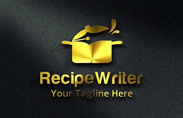 Chef Recipe Writer Logo Design