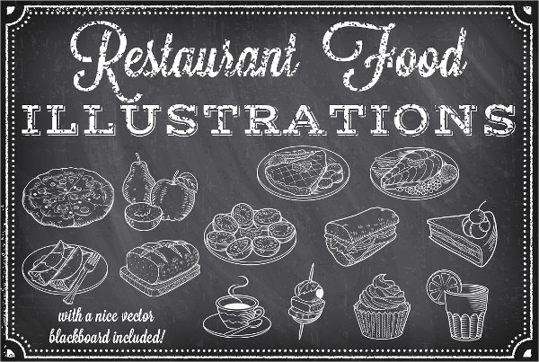 Restaurant Food Illustration