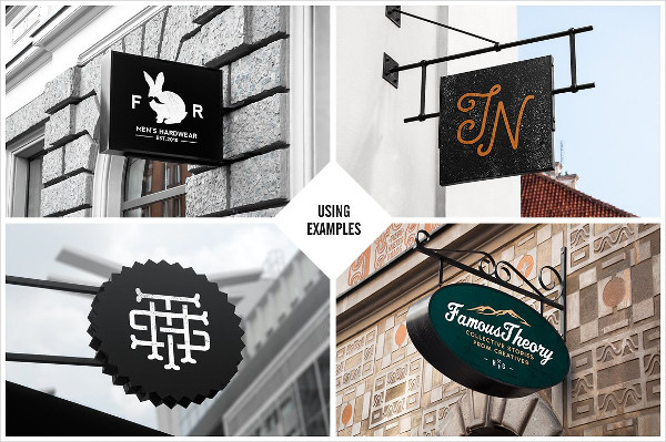 Restaurant Sign Mockups